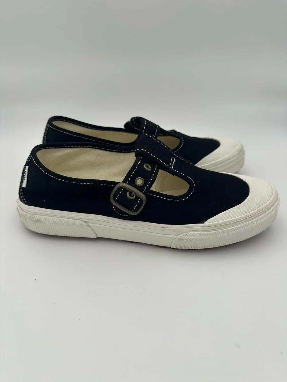 Vans Mary Jane Buckle Shoes Black W 9.5 M 8